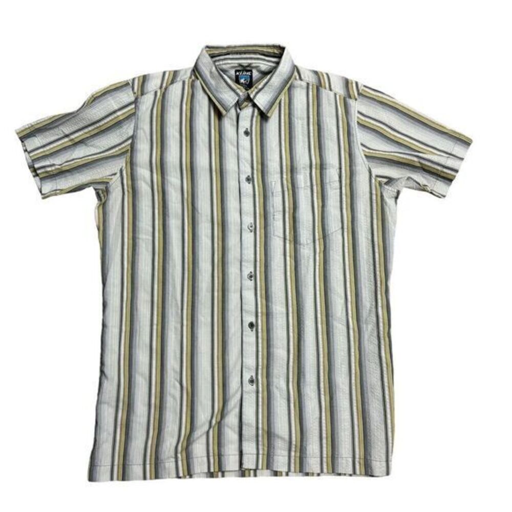 Kuhl Men's Size‎ Small Yellow Short Sleeve Button Up Shirt